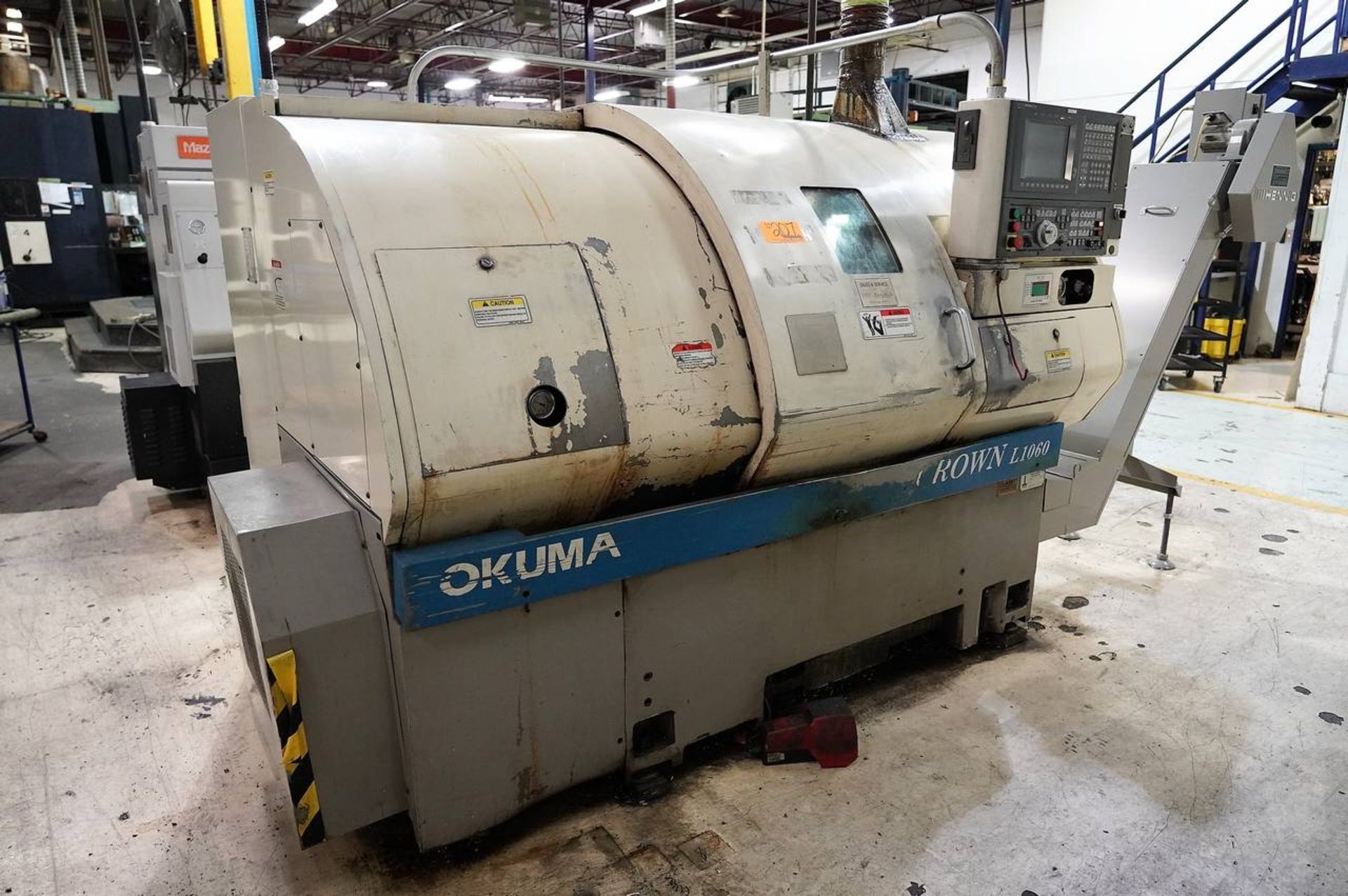 Okuma Crown L1060 CNC Turning Center Max. Swing Over Bed: 21.65", Max. Swing Over Cross Slide: 15. - Image 10 of 13