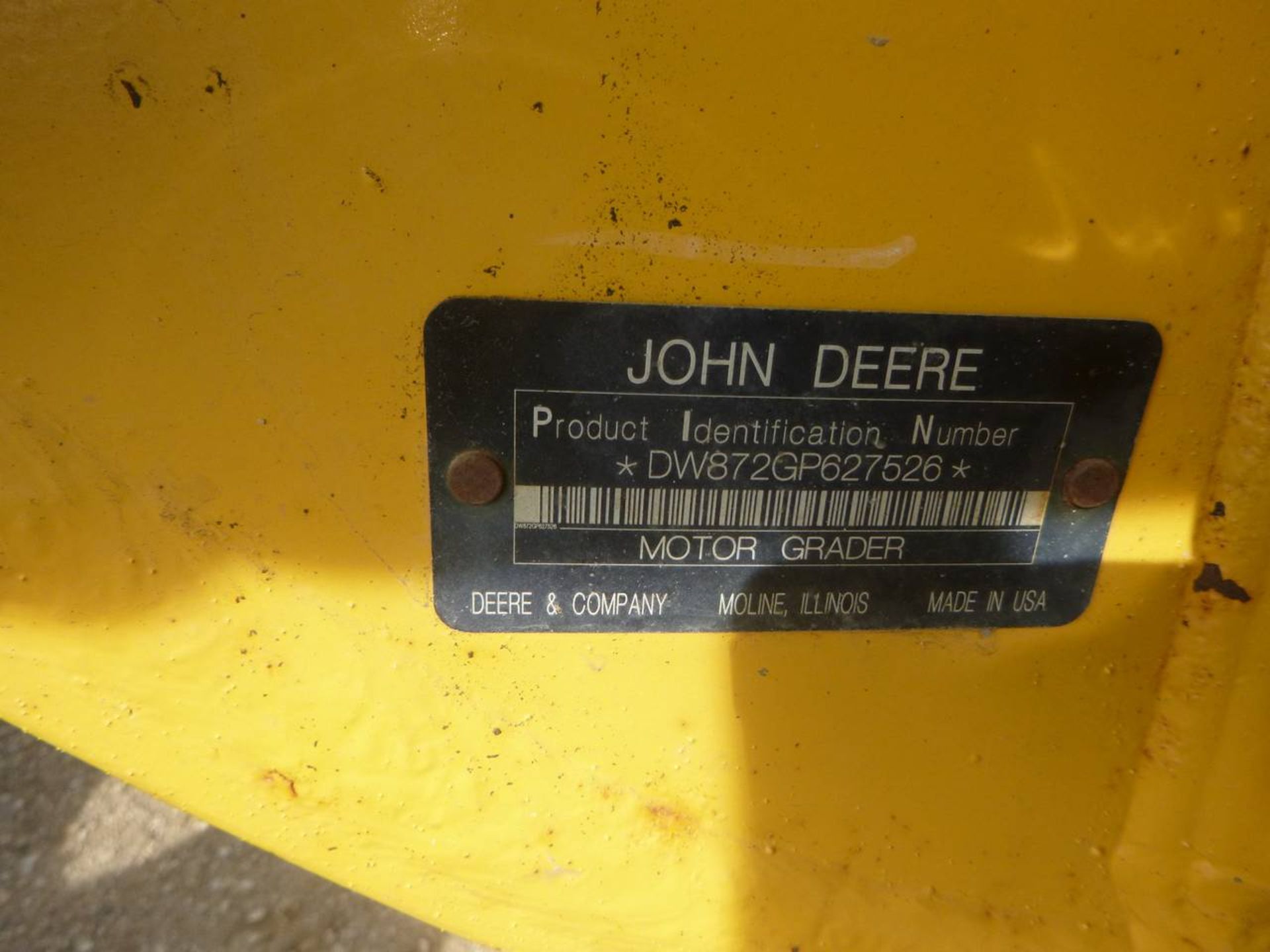 2010 John Deere 872GP Grader - Image 5 of 11