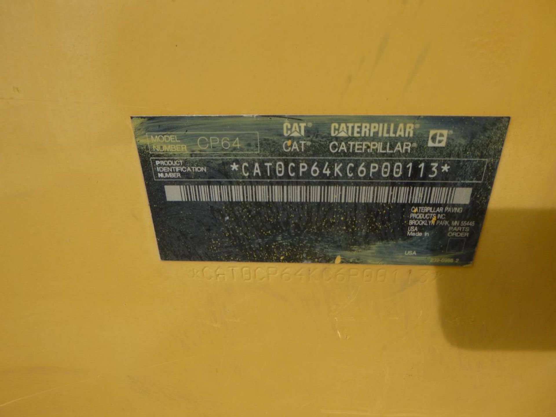 2009 Caterpillar CP64 Compactor - Image 9 of 9
