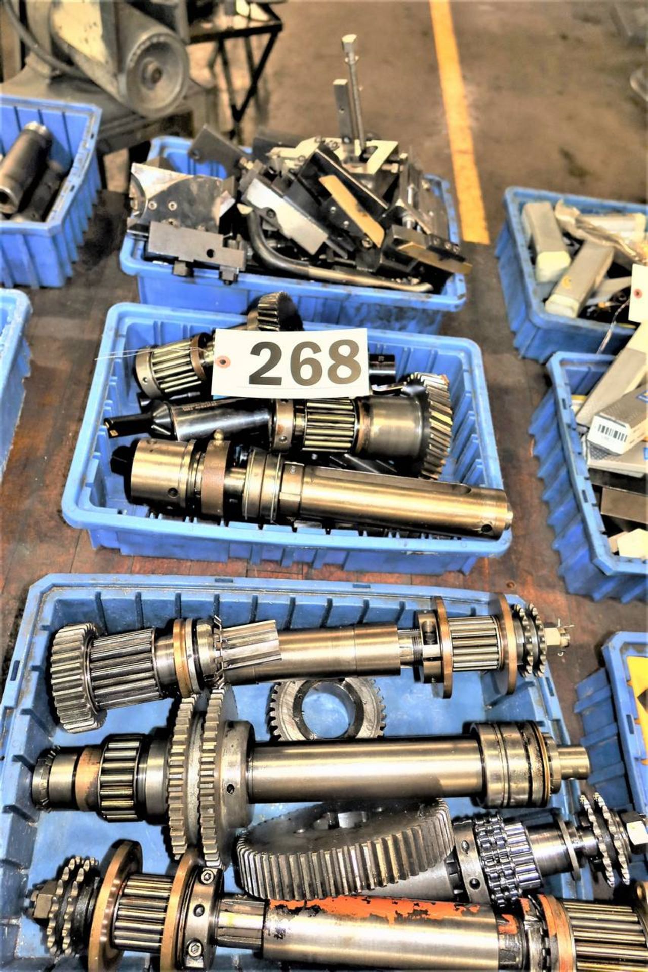 (3) Bins Of Acme Shafts And Cut Off Tool Holders