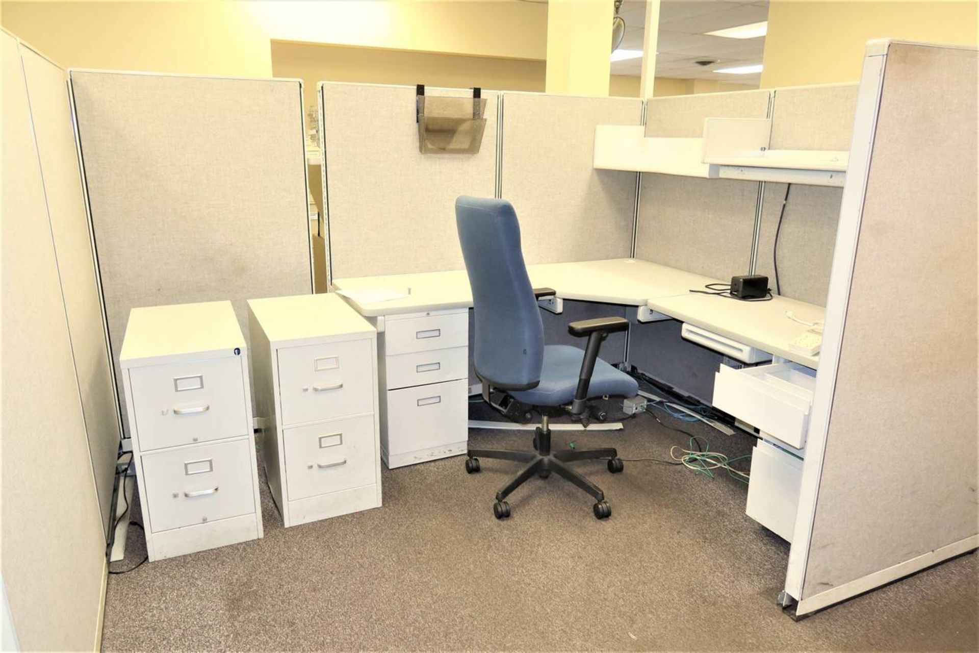 (7) Desks And Cubicle Dividers