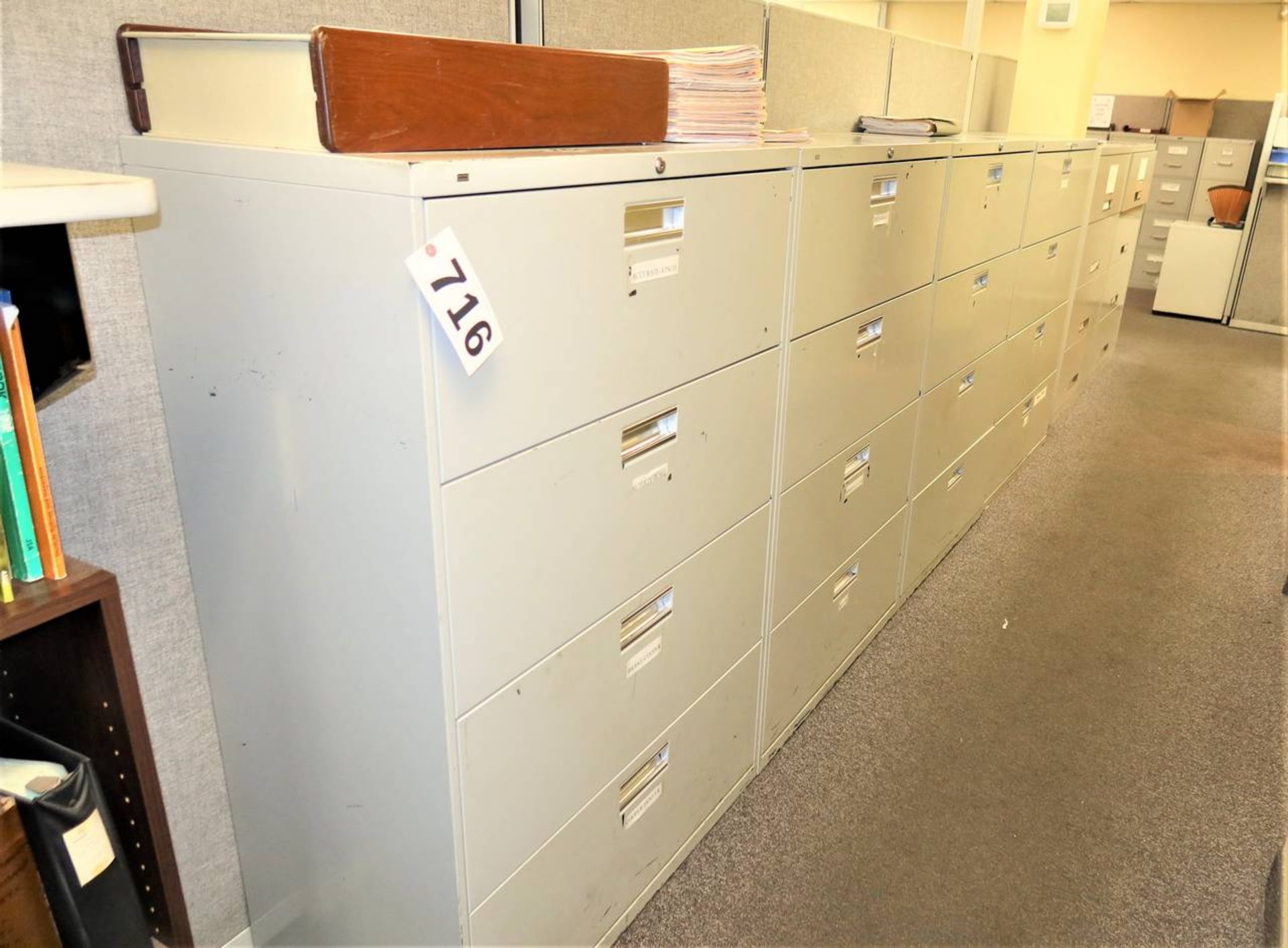 (7) Hon Lateral File Cabinets