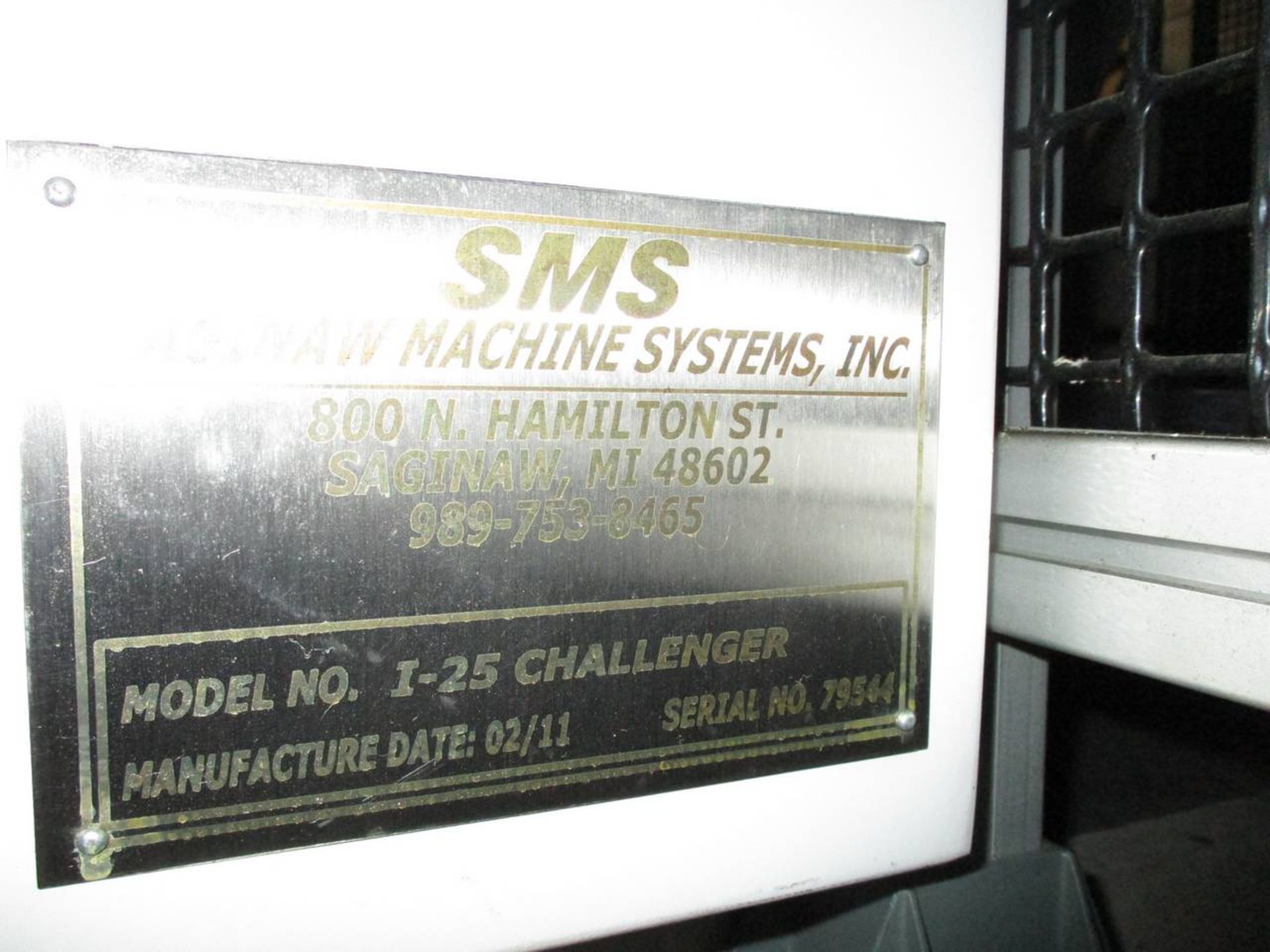 2011 Saginaw Machine Sysytems I-25 Challenger CNC Vertical Lathe - Image 9 of 11