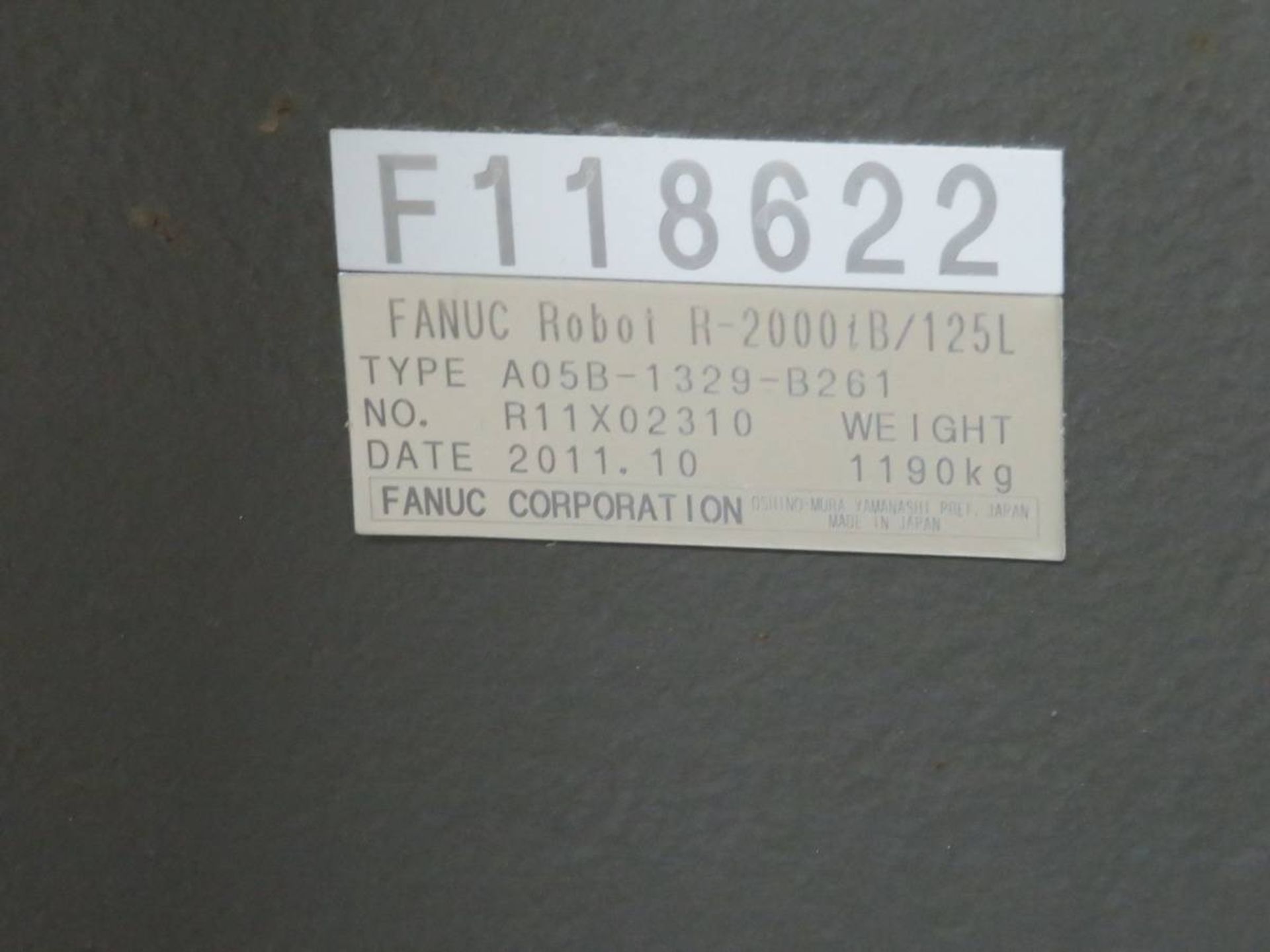 2011 Fanuc R-2000iB/125L Servo Robot - Image 5 of 9