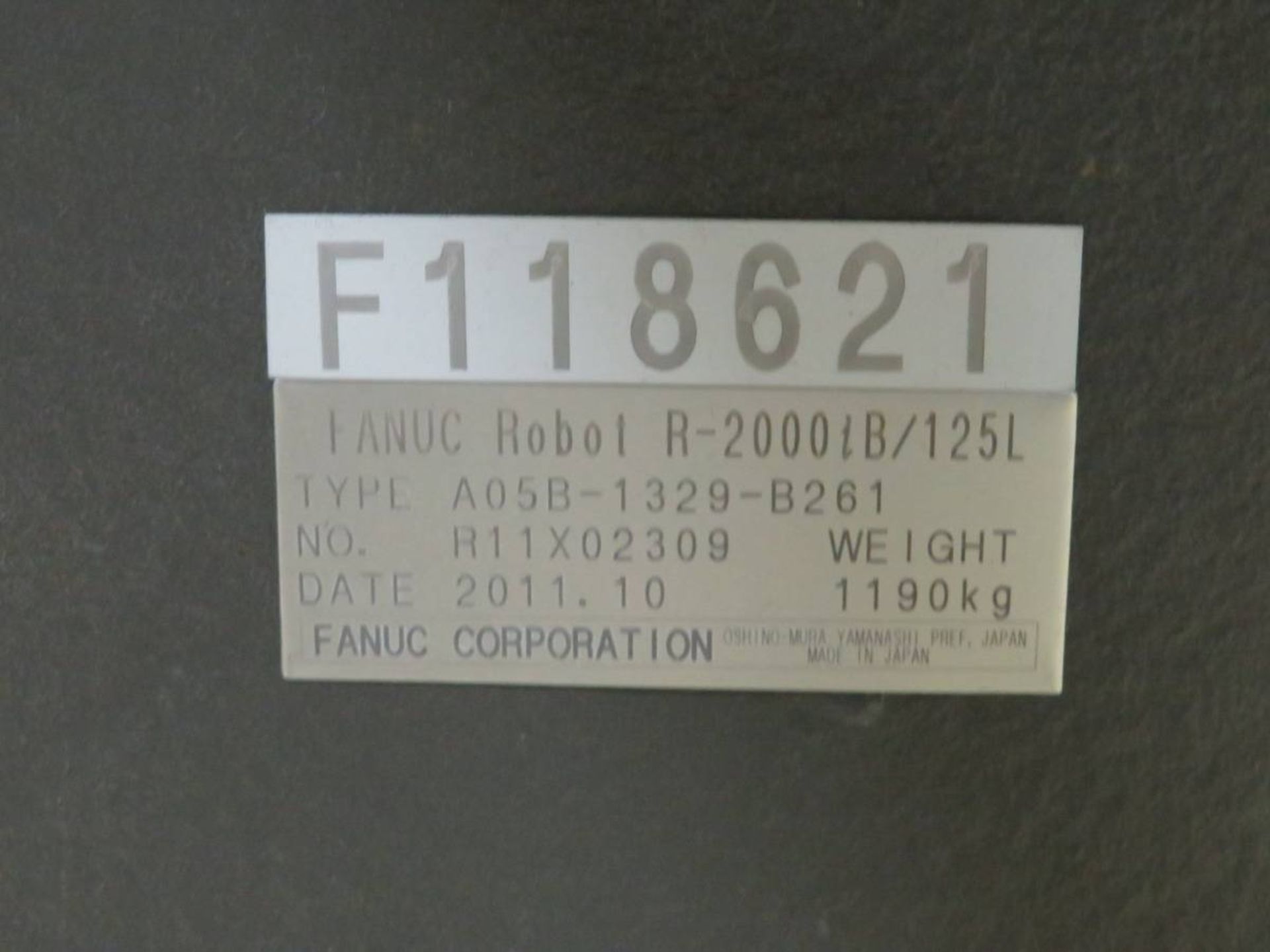 2011 Fanuc R-2000IB 125L R30 Servo Robot - Image 6 of 11