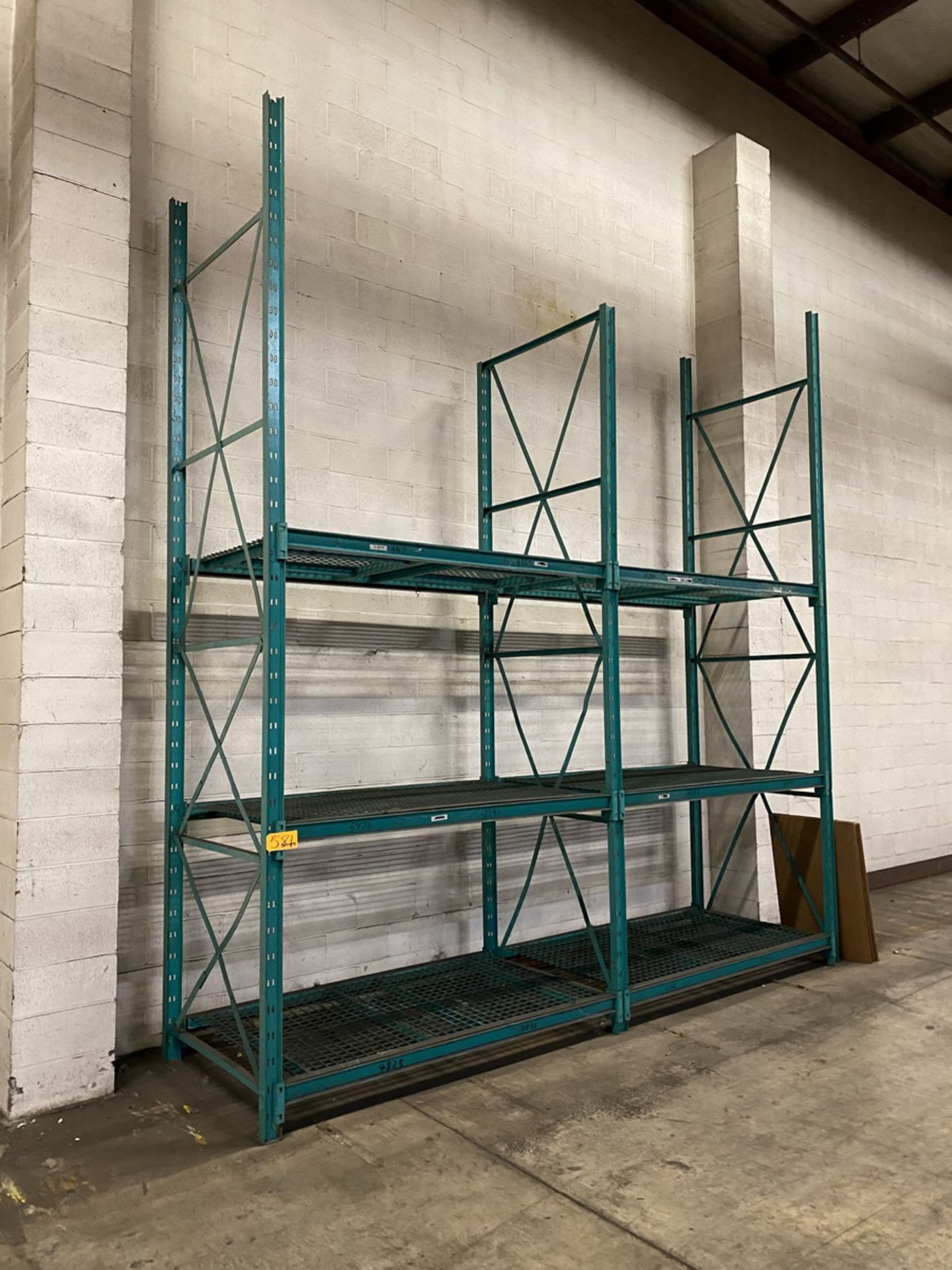 14-Sections of Pallet Racking w/ 72" Crossbeams and Wire Decks to include (2) Skids of - Image 4 of 11