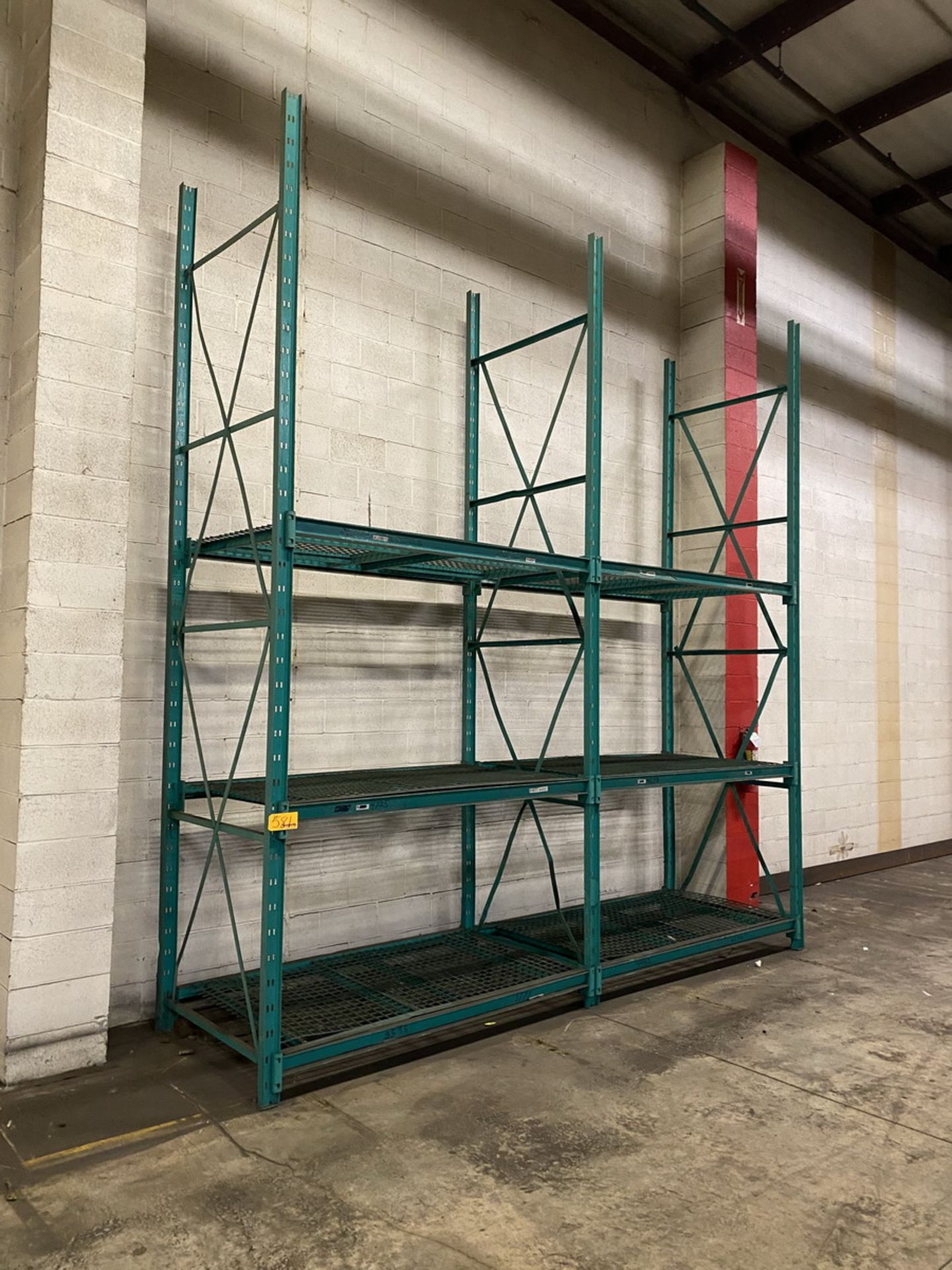 14-Sections of Pallet Racking w/ 72" Crossbeams and Wire Decks to include (2) Skids of - Image 5 of 11
