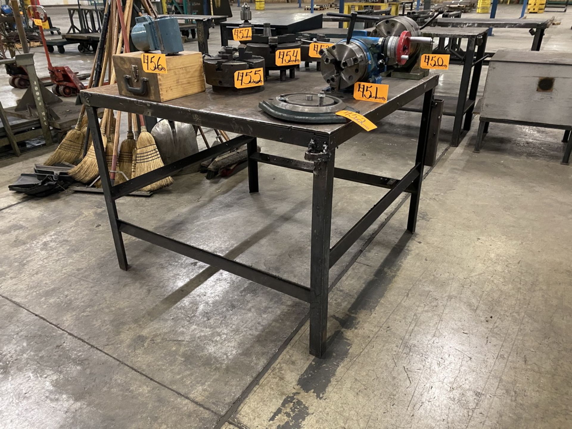 Various Sized Steel Tables - Image 4 of 4