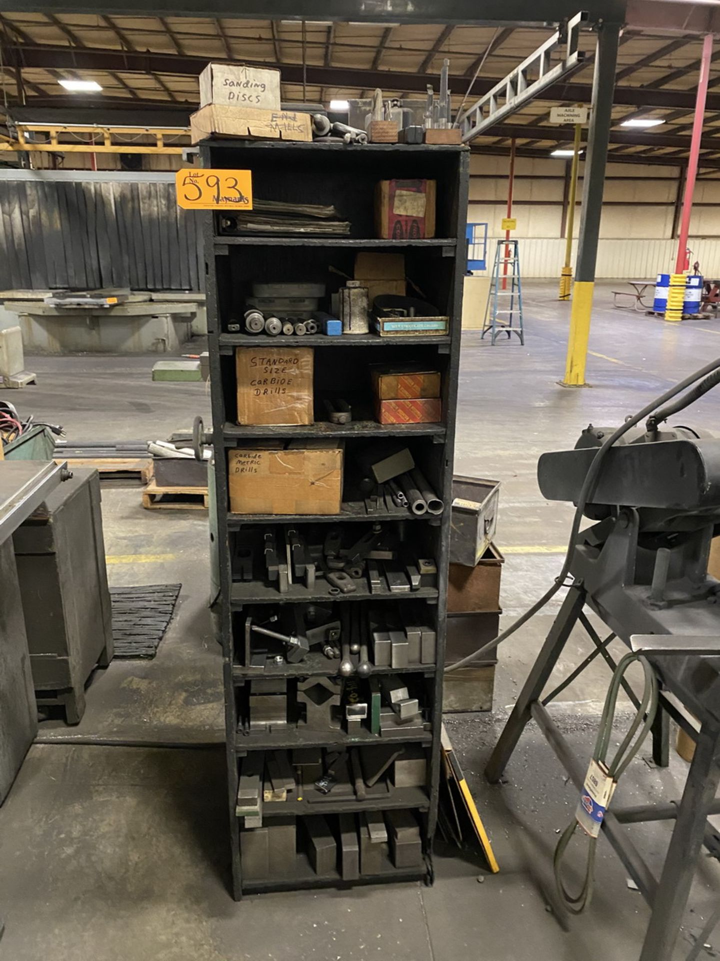 Parts Cabinets and Shelving Unit w/ Contents of Assorted Tooling
