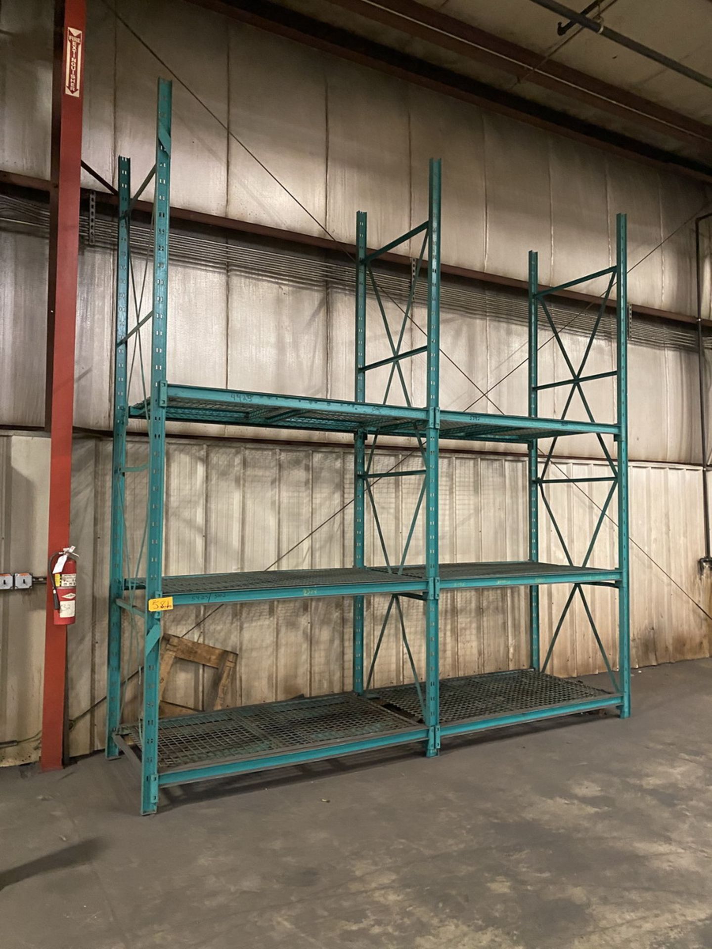 14-Sections of Pallet Racking w/ 72" Crossbeams and Wire Decks to include (2) Skids of - Image 7 of 11