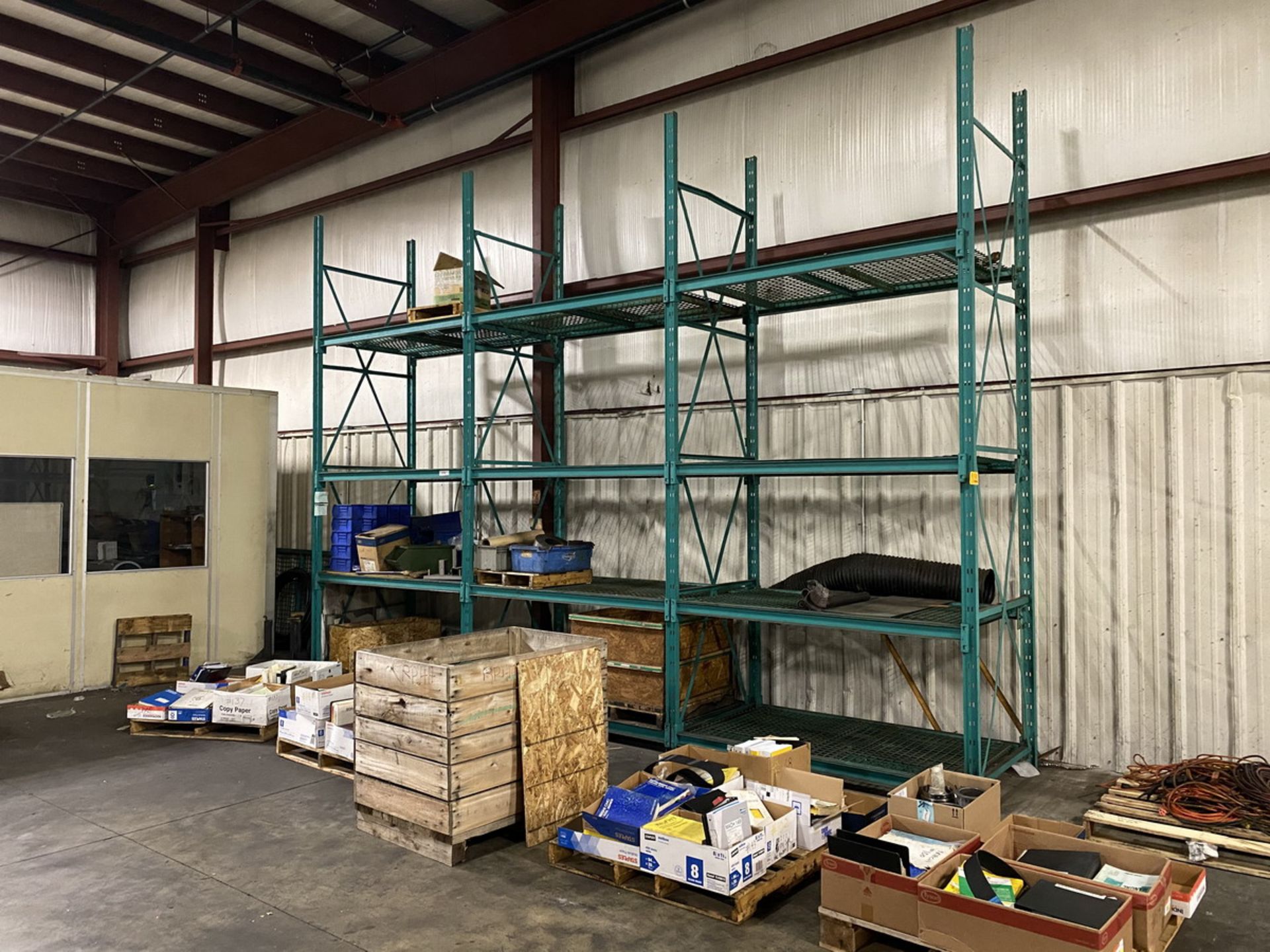 13 Sections of Various Sized Pallet Racking w/ 72'' Crossbeams and Wire Decking - Image 3 of 5