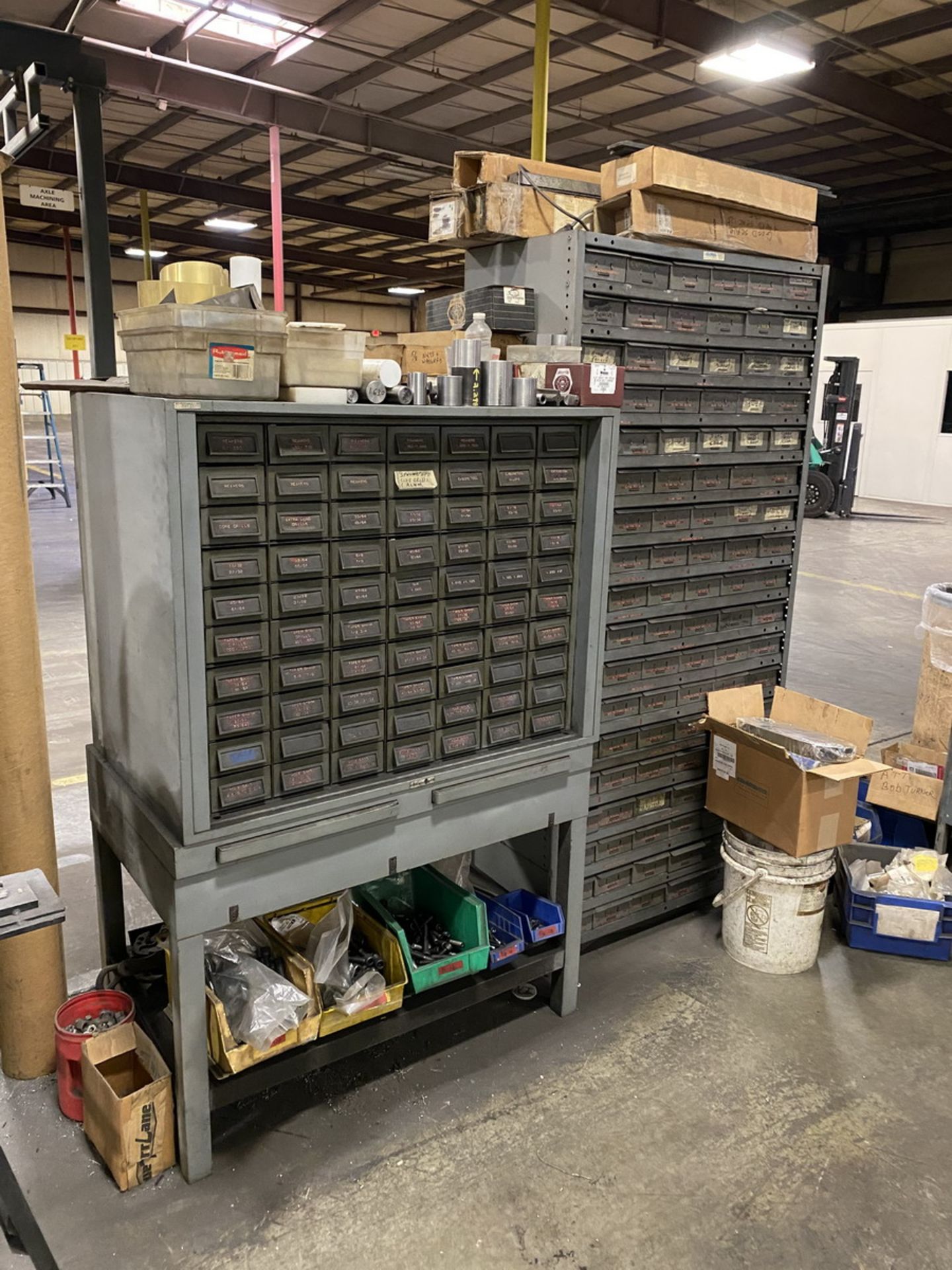 Parts Cabinets and Shelving Unit w/ Contents of Assorted Tooling - Image 2 of 3