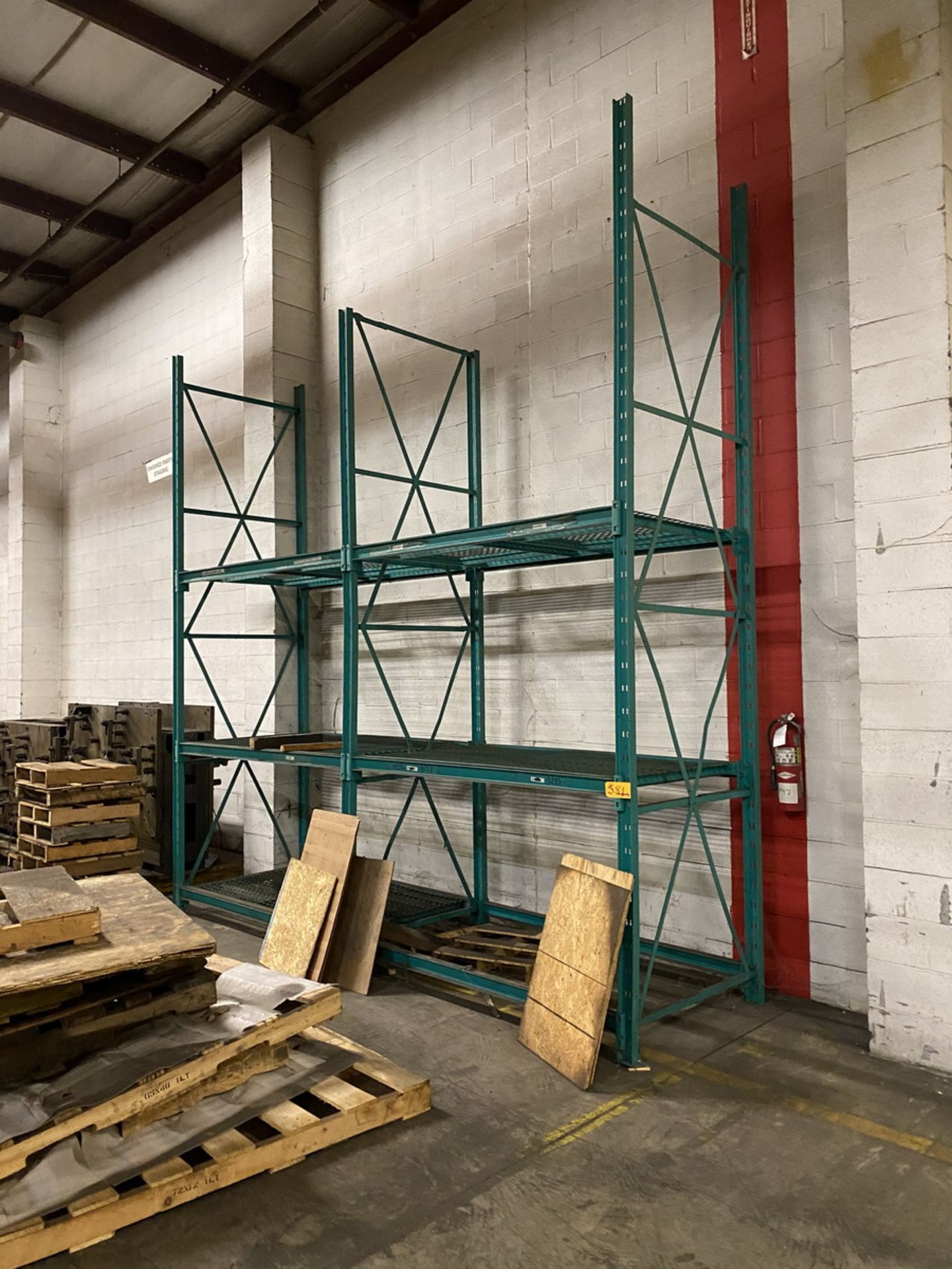 14-Sections of Pallet Racking w/ 72" Crossbeams and Wire Decks to include (2) Skids of - Image 2 of 11