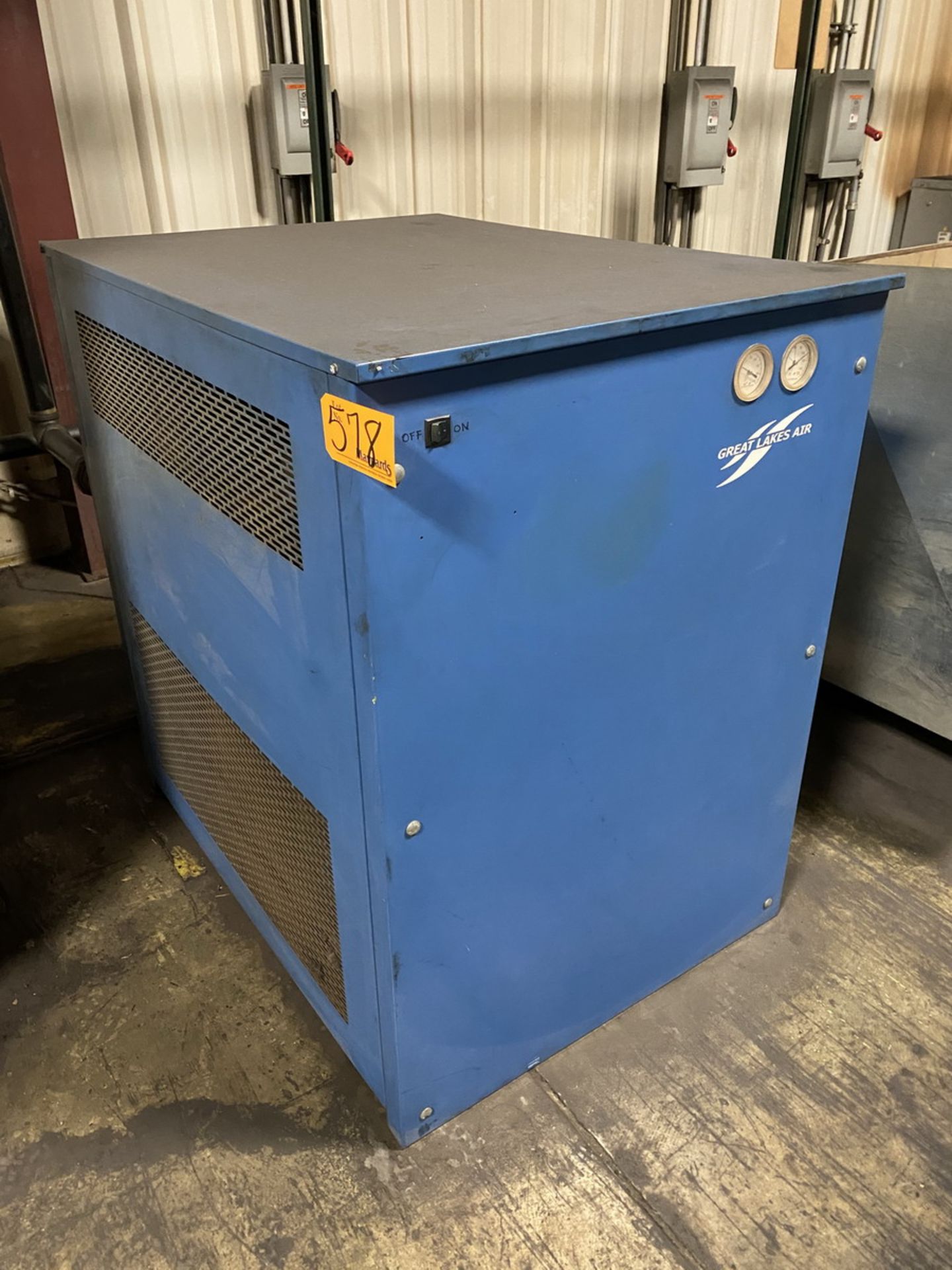 Great Lakes GRF-400A Refrigerated Air Dryer 150PSI Suction Pressure, 400PSI Discharge Pressure,