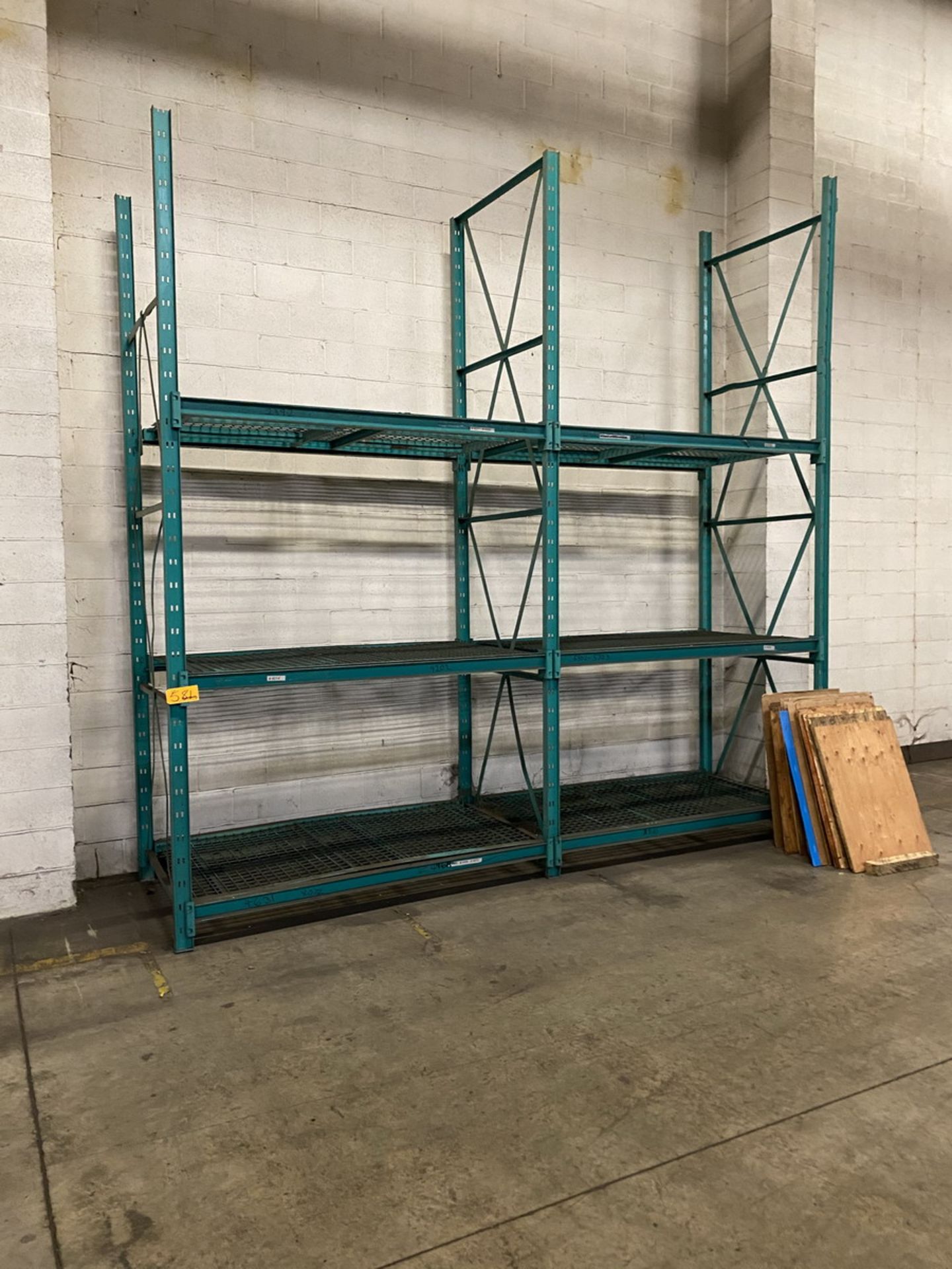 14-Sections of Pallet Racking w/ 72" Crossbeams and Wire Decks to include (2) Skids of - Image 3 of 11