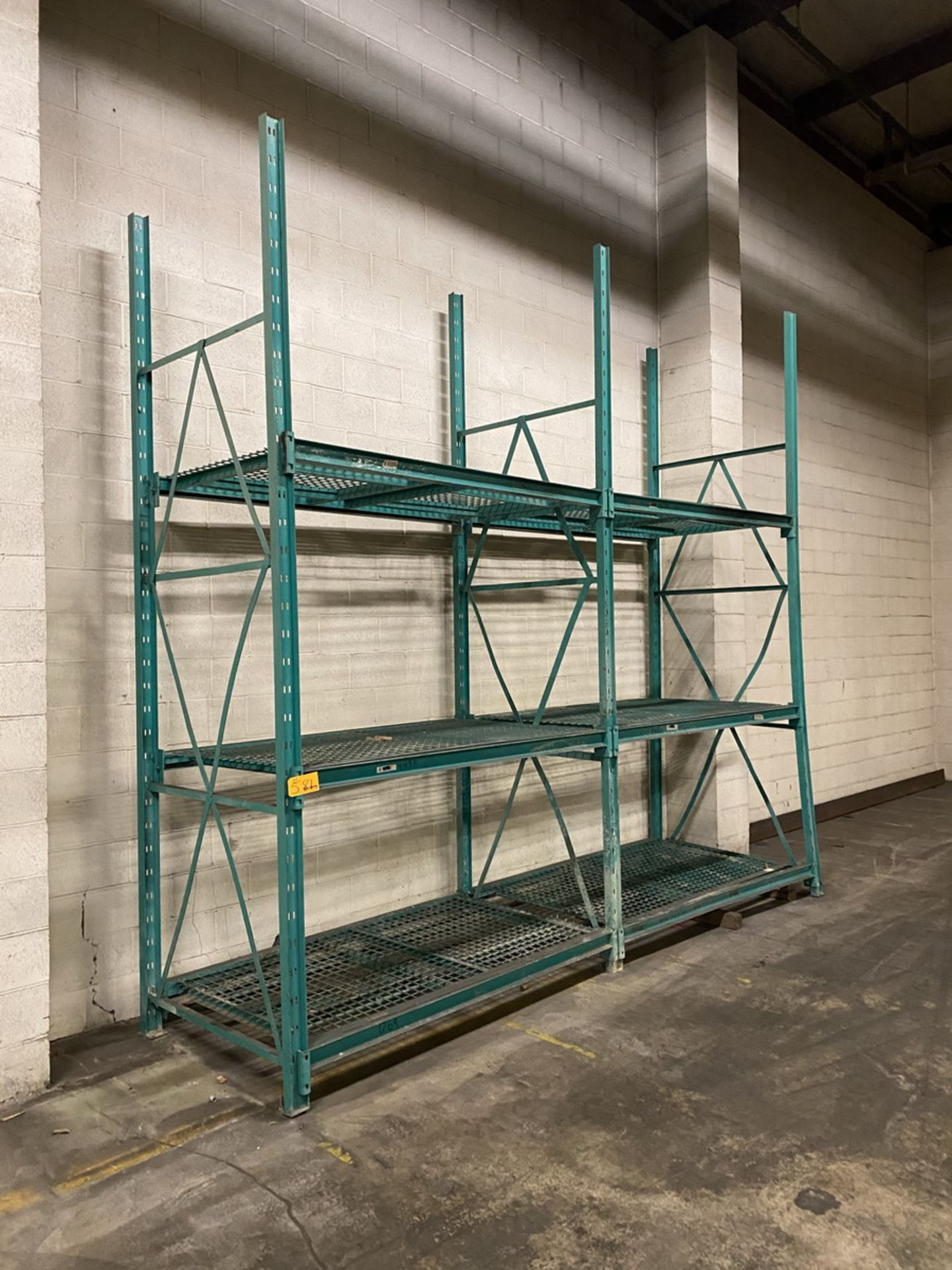 14-Sections of Pallet Racking w/ 72" Crossbeams and Wire Decks to include (2) Skids of - Image 6 of 11