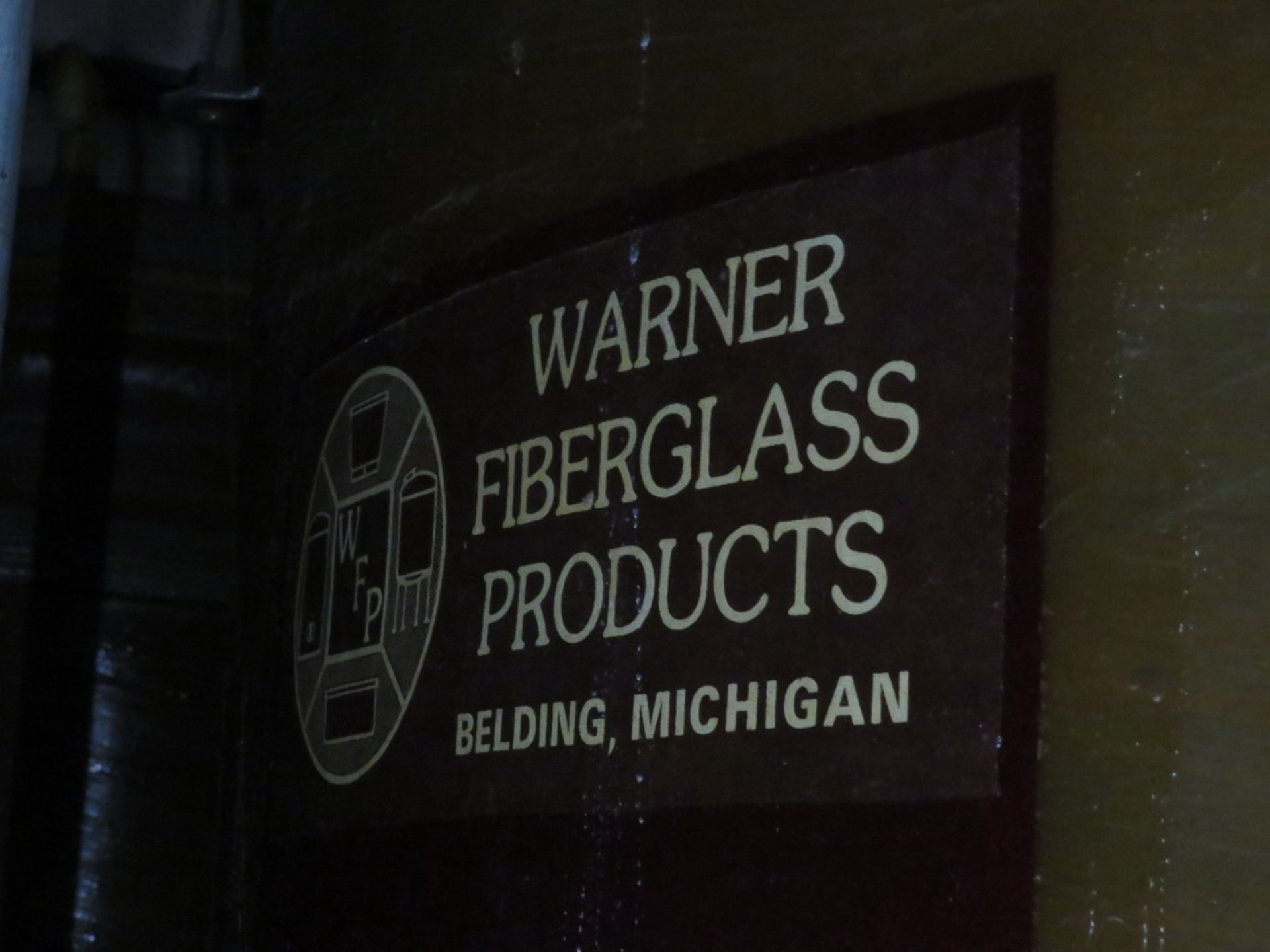 Warner Fiberglass Products C-CDV-7-1935 Reclamation Feed Tank 1,935 Gallons [Loc: Church Hill] - Image 2 of 3
