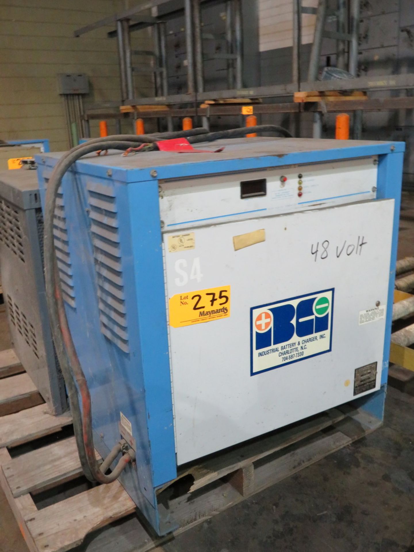 Industrial Battery Charger Inc. 48V Battery Charger 180A, 835 Amp Hours, 8 Hrs [Loc: Church Hill]
