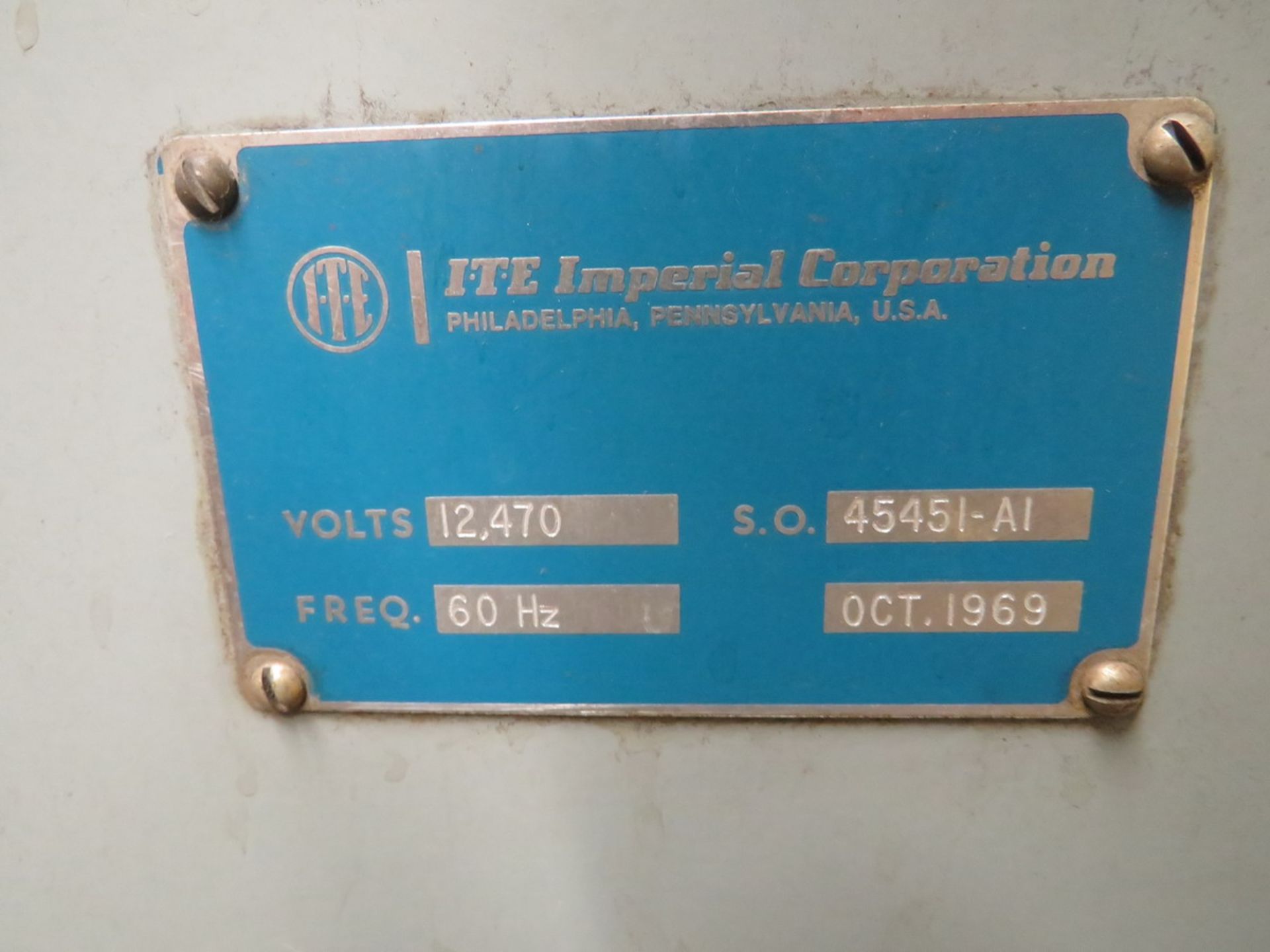 ITE 12,460V Dry Type Transformer [Loc: Church Hill] - Image 2 of 2
