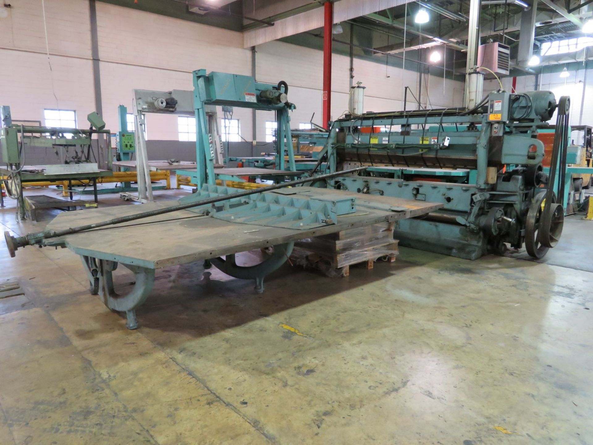 Seybold 152J-MS Trimmer 96" Max Capacity, with 12' X 8' Transfer Table S/N 15ZJ-325 [Loc: Church