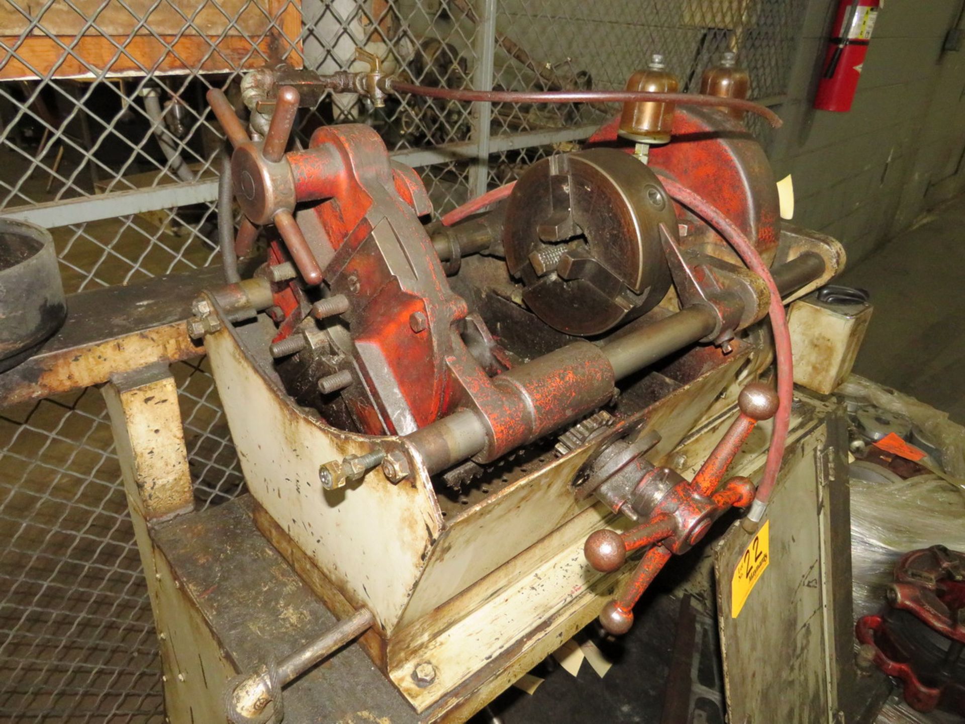 Toledo Electric Pipe Threader with 8" 3-Jaw Chuck, Assorted Dies [Loc: Church Hill] - Image 3 of 6