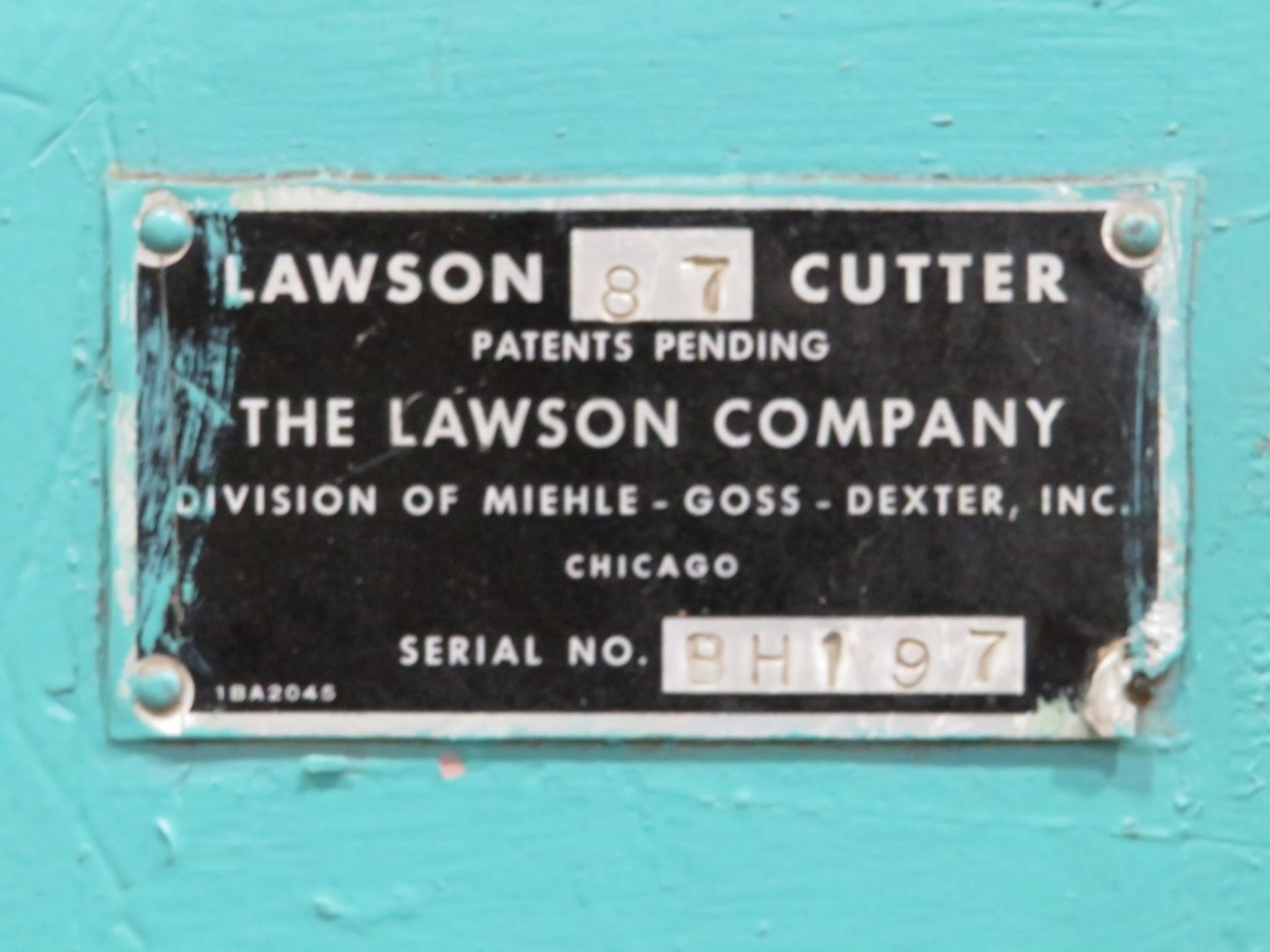 Lawson Pacemaker II Trimmer 87" Max Capacity, with (2) Transfer Tables [Loc: Church Hill] - Image 7 of 7