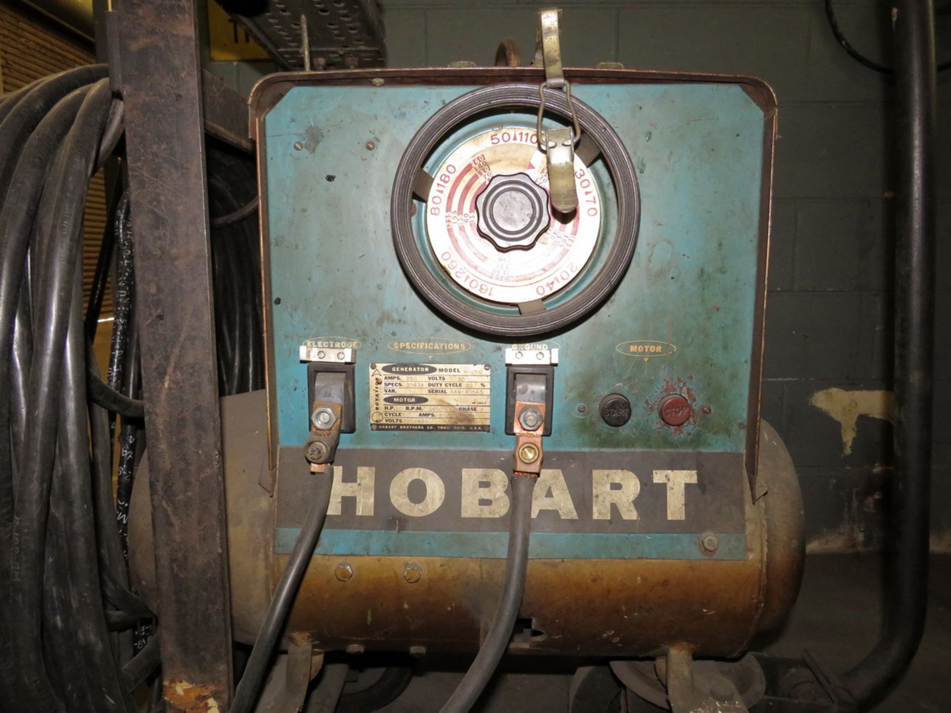 Hobart M-250 Generator / Welder 250A Max, 10HP Engine [Loc: Church Hill] - Image 2 of 3