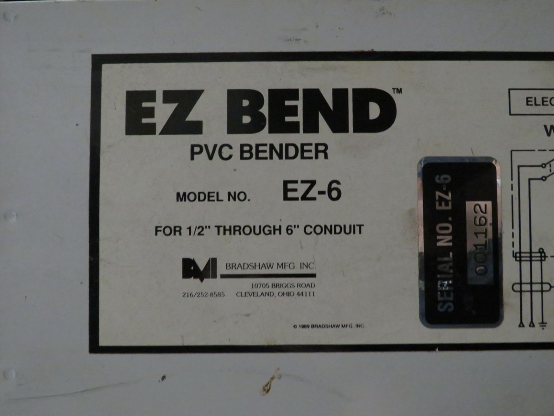 EZ Bend EZ-6 PVC Bender 1/2" - 6" [Loc: Church Hill] - Image 2 of 2