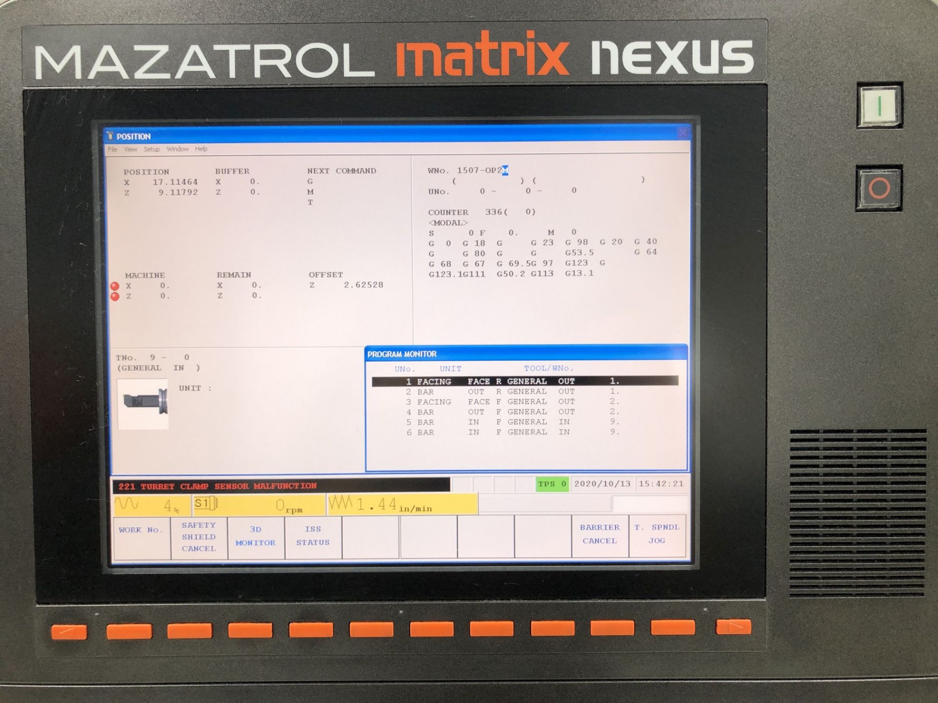 2012 Mazak Quick Turn Nexus 250-II CNC Lathe - Image 5 of 19