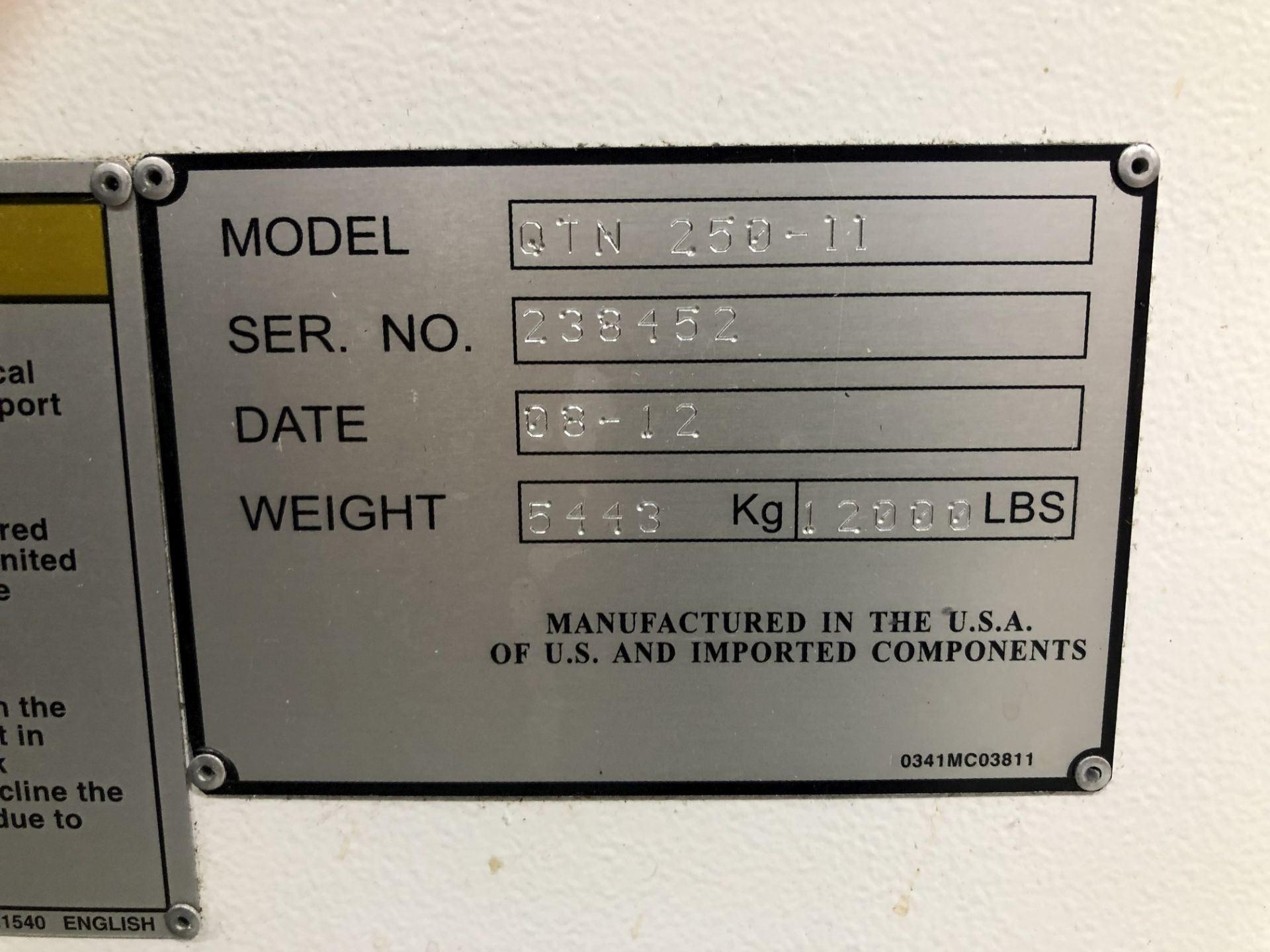 2012 Mazak Quick Turn Nexus 250-II CNC Lathe - Image 17 of 18