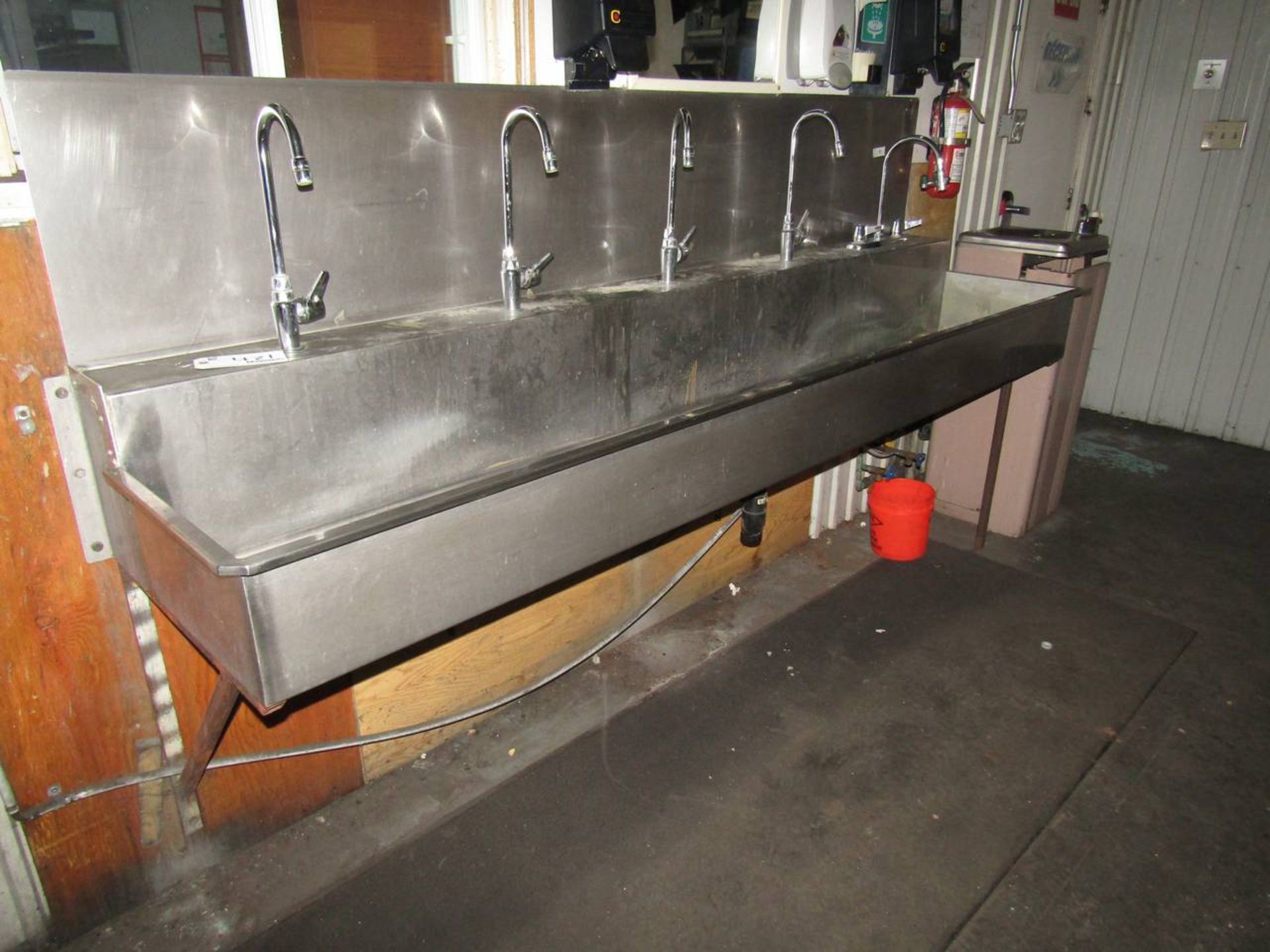 8' long Stainless Steel Sink and Water Fountain