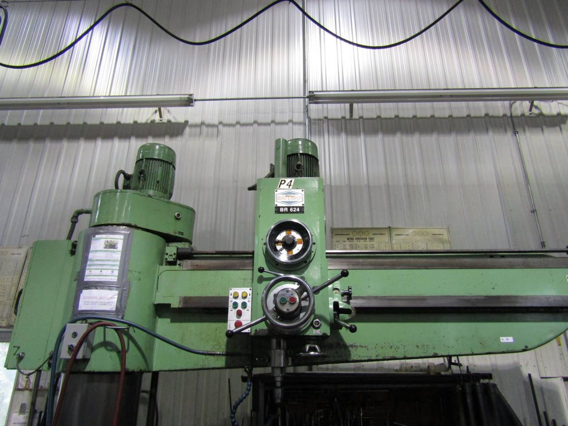 Batliboi BR 624 6' Radial arm Drill, 2 Box Tables - Image 2 of 3