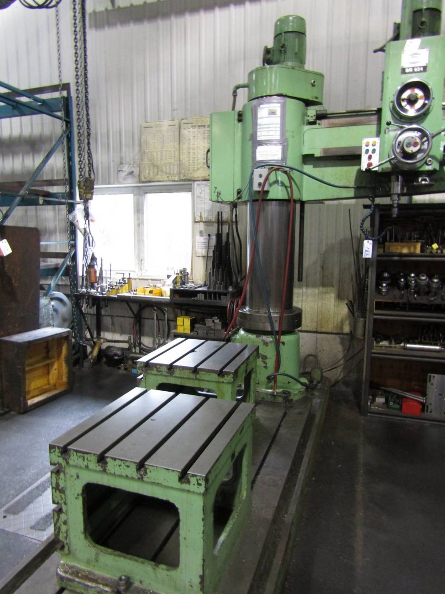 Batliboi BR 624 6' Radial arm Drill, 2 Box Tables - Image 3 of 3
