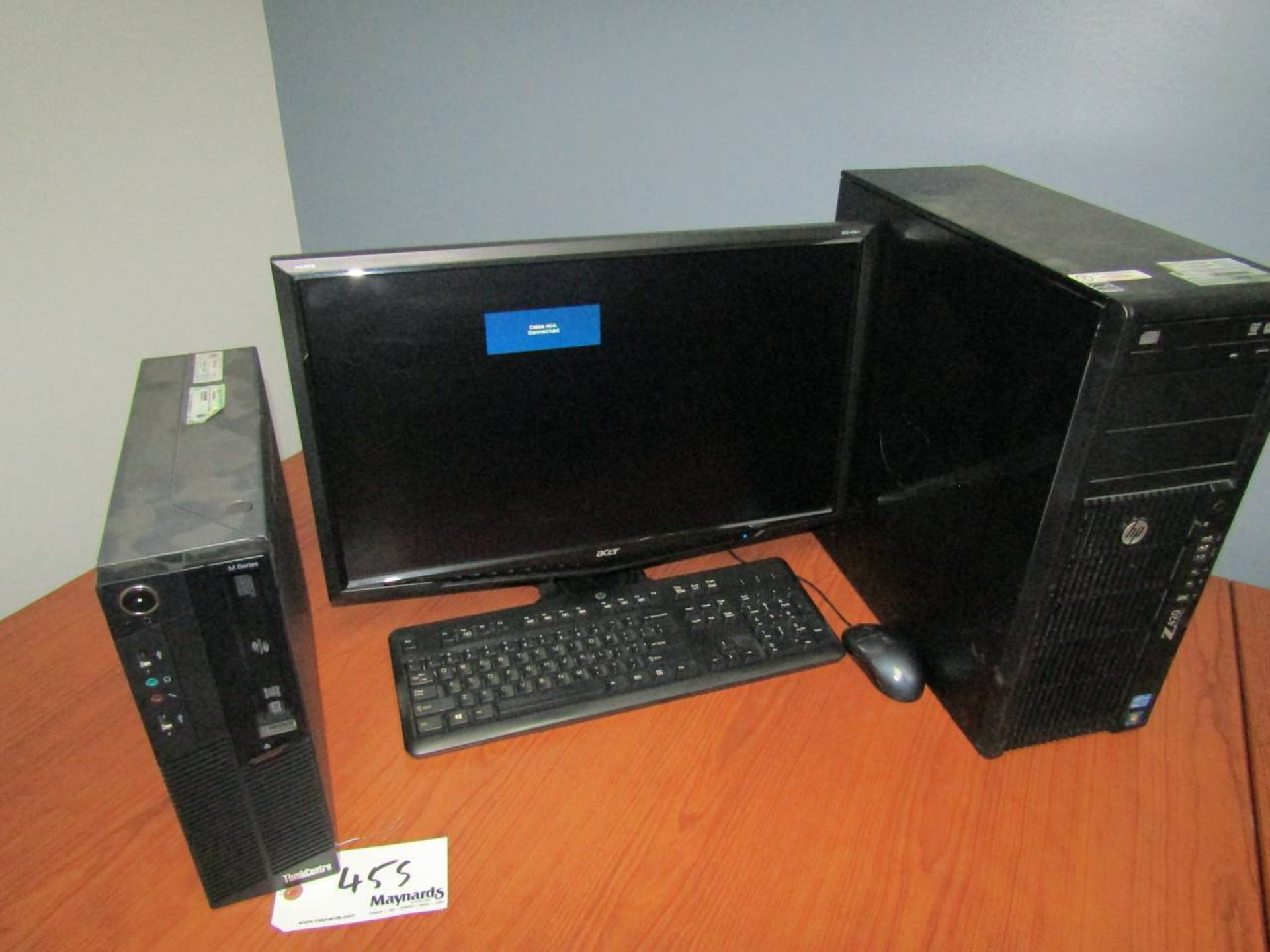 Lenovo 2 Computers and a Monitor