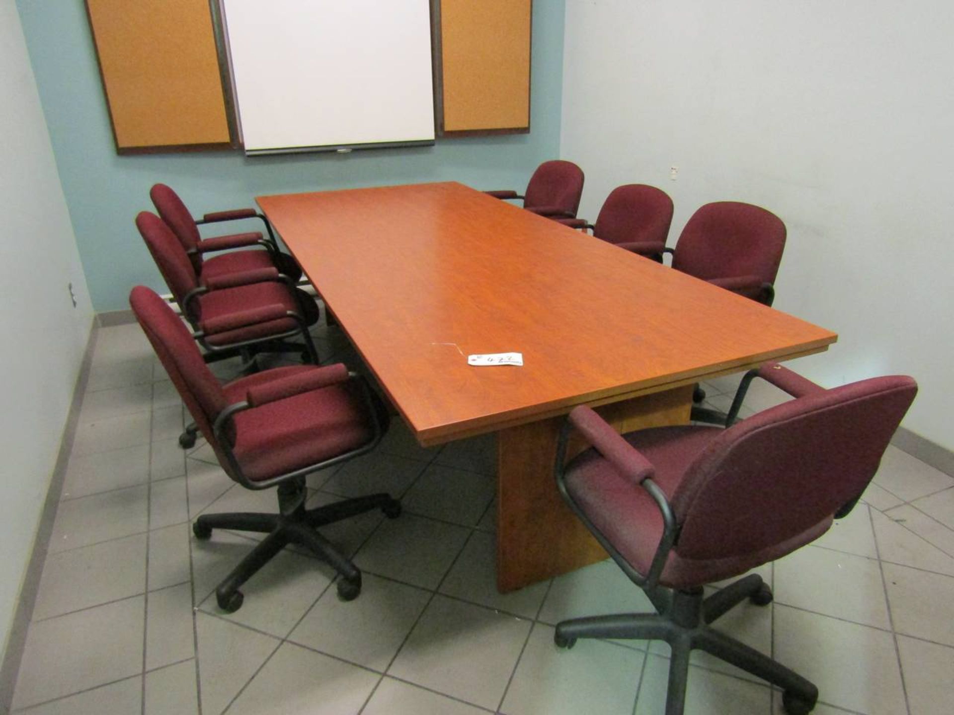 Boardroom Table with 7 Chairs