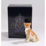 Royal Crown Derby paperweight, 'Cheetah Cub', No. 459/950, designed by Cameron Roome, boxed,