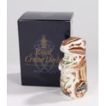 Royal Crown Derby paperweight, 'Chester Chipmunk', limited edition commissioned by Sinclairs, boxed,