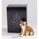 Royal Crown Derby paperweight, 'Sumatran Tiger Cub', No. 459/950, designed by Carmen Moore, boxed,