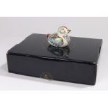 Royal Crown Derby paperweight, 'Teal Duckling', boxed in a Collector's Guild Member's pack, marked