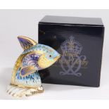 Royal Crown Derby paperweight, 'Guppy Fish', No. 134/2500, boxed, marked to the base and with a