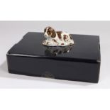 Royal Crown Derby paperweight, 'Scruff', boxed in Collector's Guild Members Pack and marked to the