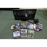 Technika TV & DVD player together with a quantity of DVDs (qty)