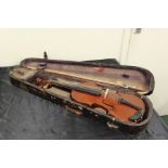 Murdoch & Murdoch the Maidstone violin, with bow and violin case