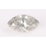 Unmounted diamond, naivete cut 0.37 carat