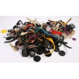 Collection of watch straps, cases and quartz movements (qty)
