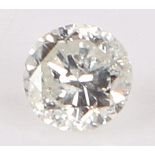 Unmounted diamond, round cut 0.20 carat