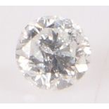 Unmounted diamond, round cut 0.10 carat