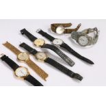 Gentleman's watches, to include Le Cheminant, Roamer, Sekonda etc. (7)