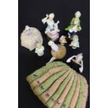 Collection of 19th Century and later porcelain dolls and figures, (8)