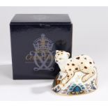 Royal Crown Derby paperweight, 'The Leopard Cub', No. 892/1500, first of a series commissioned by